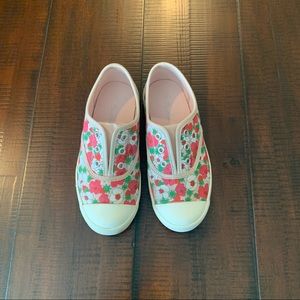 Mini Boden Pink Floral Kids Shoes